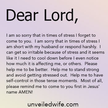 Prayer Of The Day - In Times Of Stress