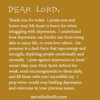 Prayer Of The Days – Battling Depression