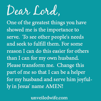 Prayer: Serving My Husband
