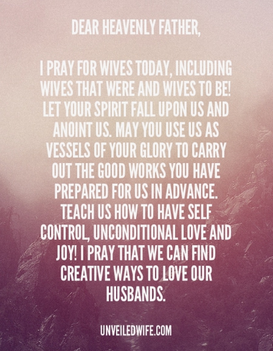 Prayer: Anoint Wives