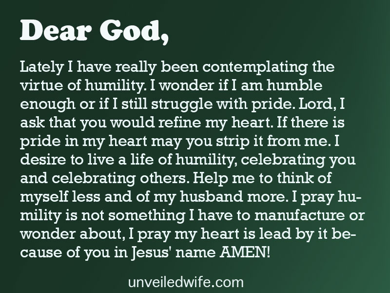 Prayer: Help Me Be Humble