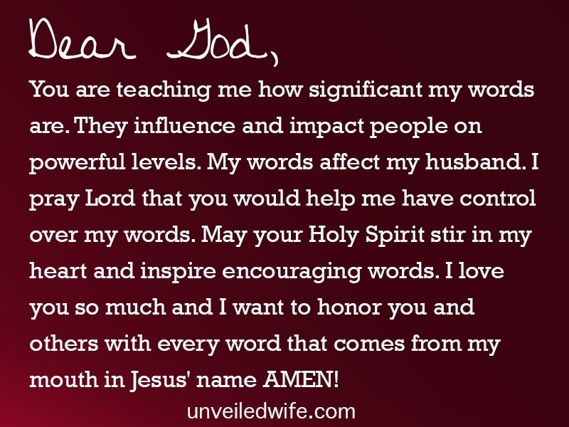 Prayer: With My Words