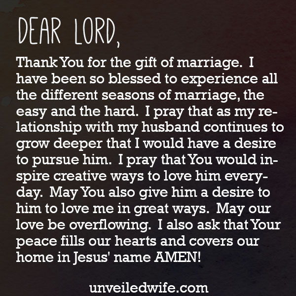 Prayer: Creative Ways To Love My Spouse