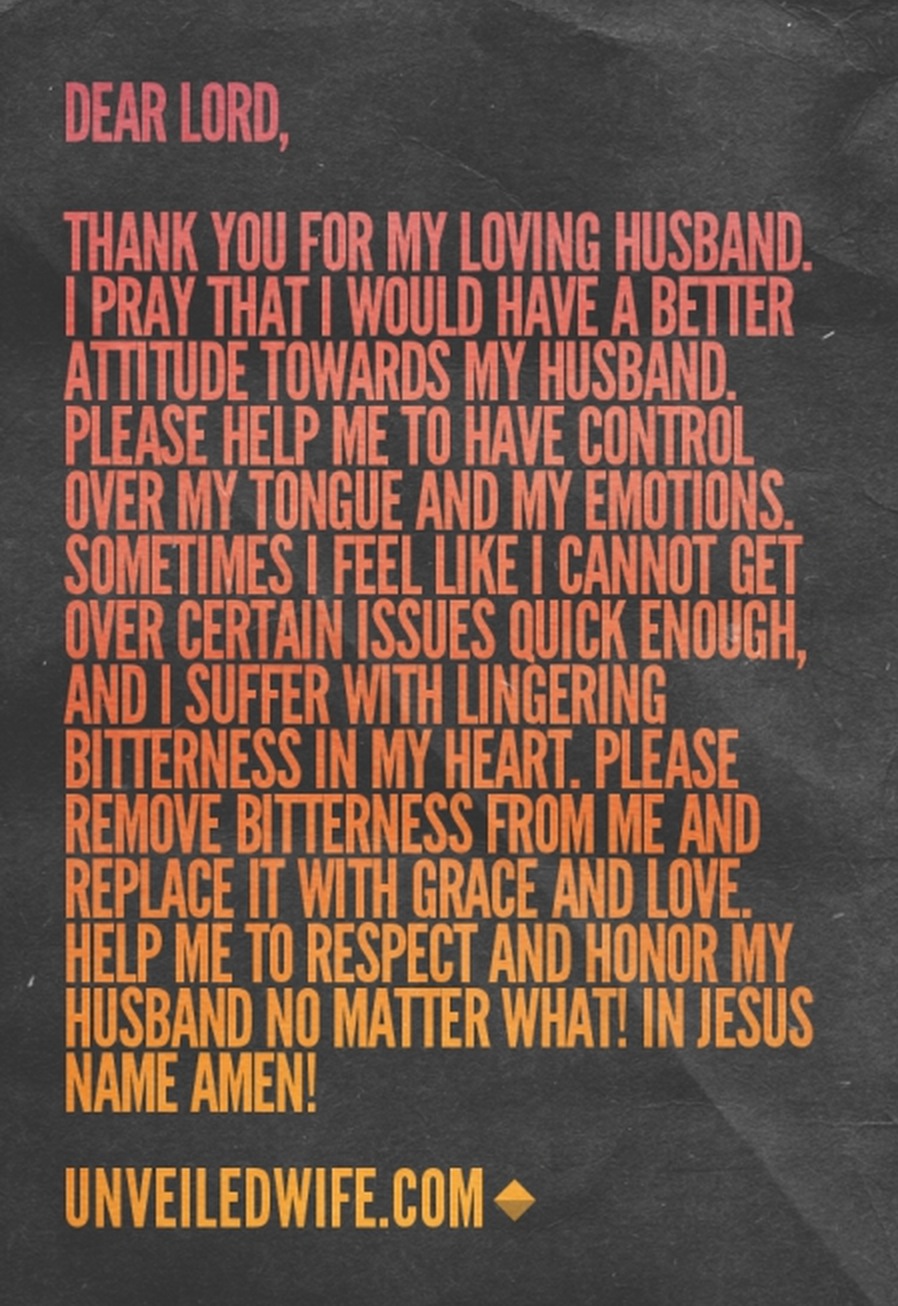Prayer Of The Day – Respecting My Husband