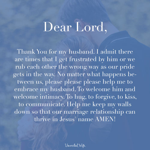 Prayer: Embracing My Husband
