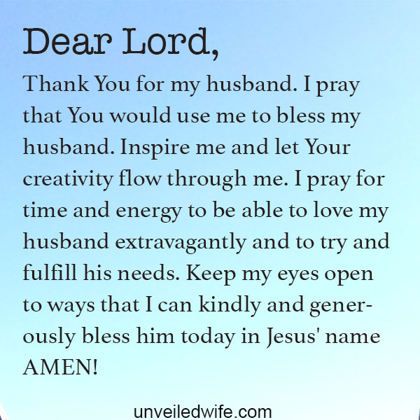 Prayer: Blessing My Husband