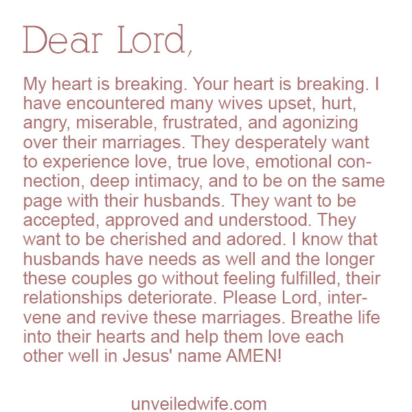 Prayer: Heartbreaking Marriages