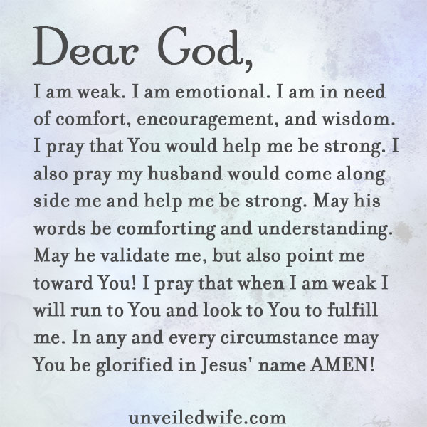 Prayer: When I Am Weak