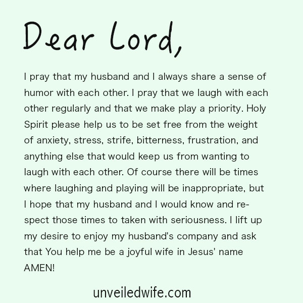 Prayer: Laughing Through Marriage