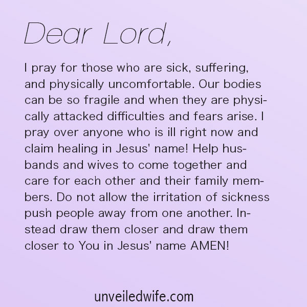 Prayer Healing For Sickness
