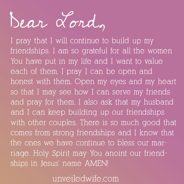 Prayer: Building Friendships