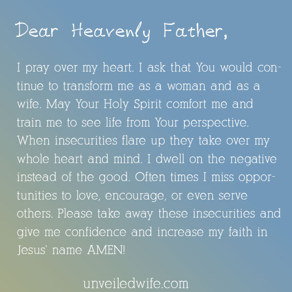 Prayer: When Insecurities Flare Up