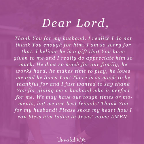 Prayer: Thankful For My Husband