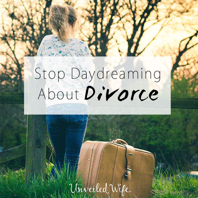 Stop Daydreaming About Divorce
