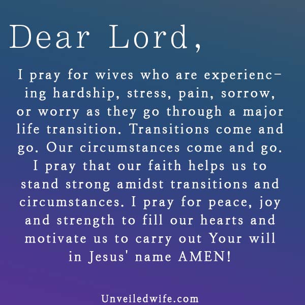 Prayer: Transitions