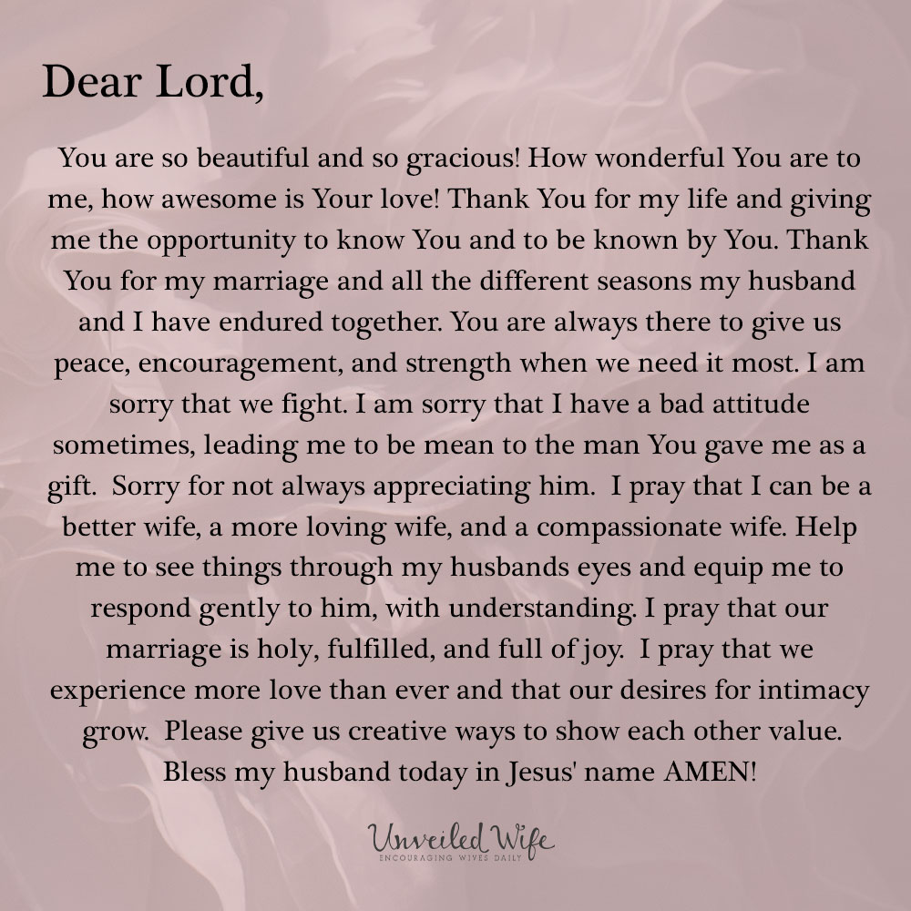 Prayer: A Thankful Wife