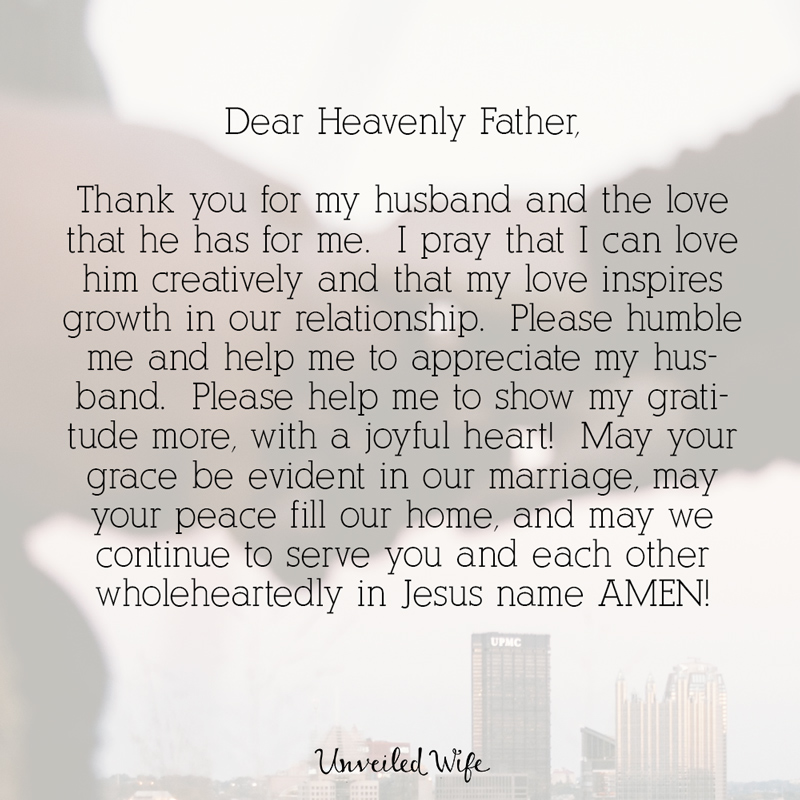 Prayer: Creatively Loving My Husband