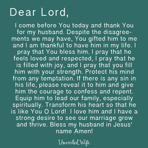 Prayer: Bless My Husband