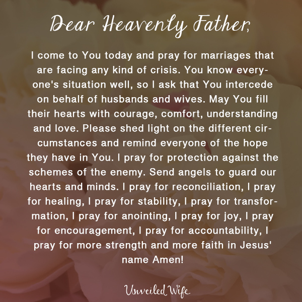 to letter wife reconciliation Prayer Day  The Crisis Facing Of  Marriages