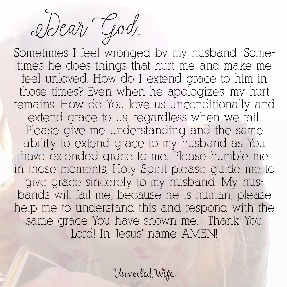 Prayer: Extending Grace To Our Husbands