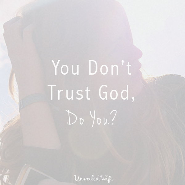 You Don’t Trust God, Do You?