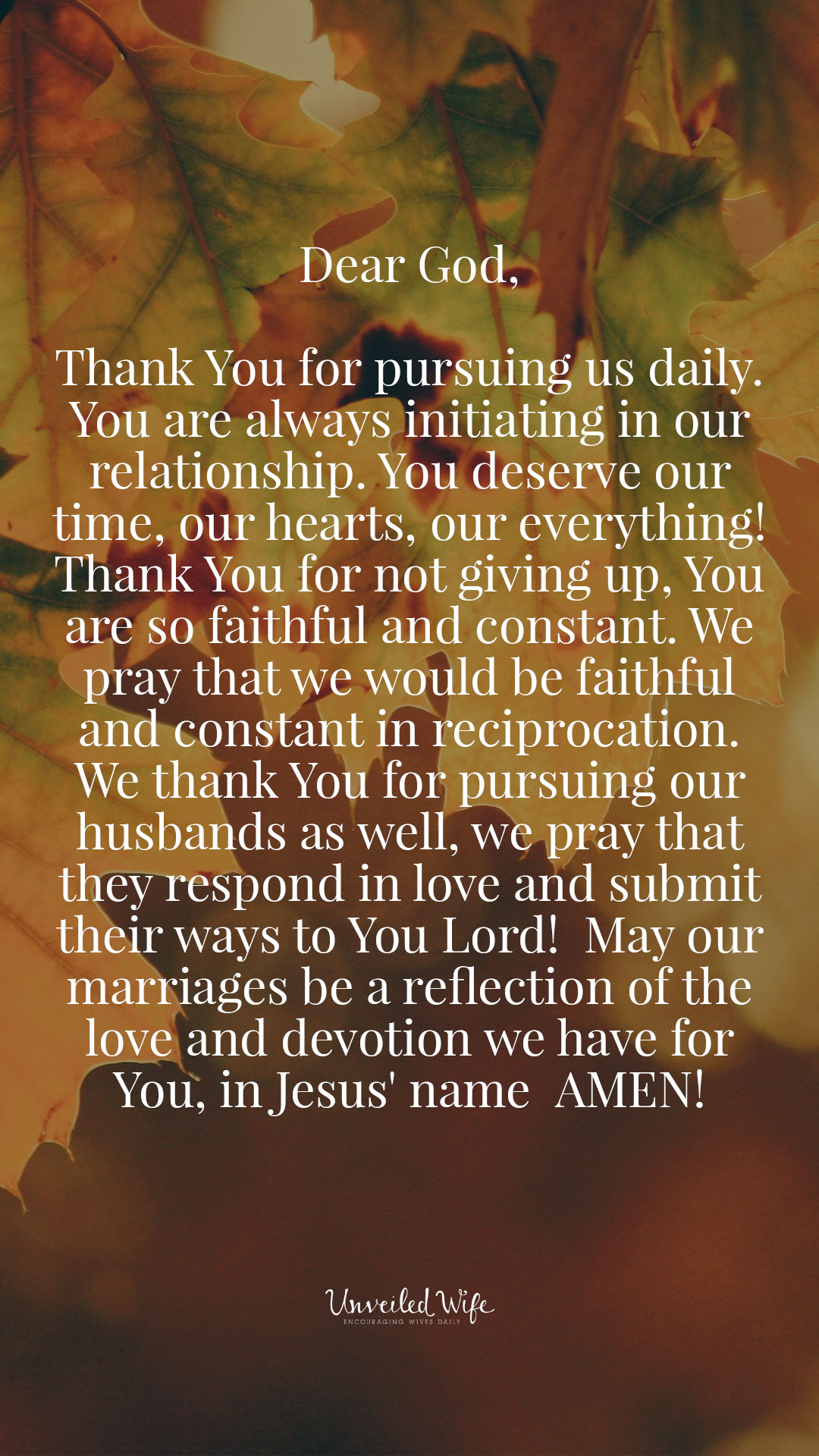 Prayer: A Jealous Husband