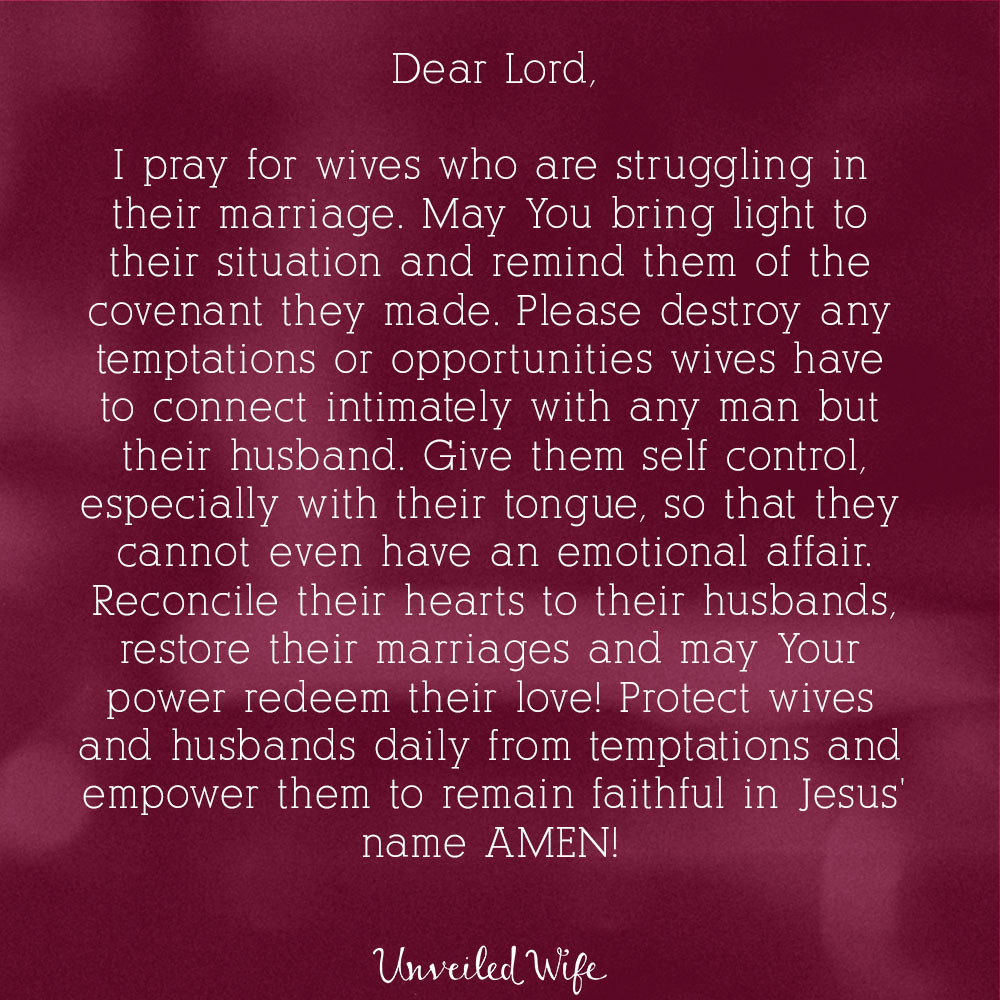 Prayer Of The Day Staying Faithful To Your Husband