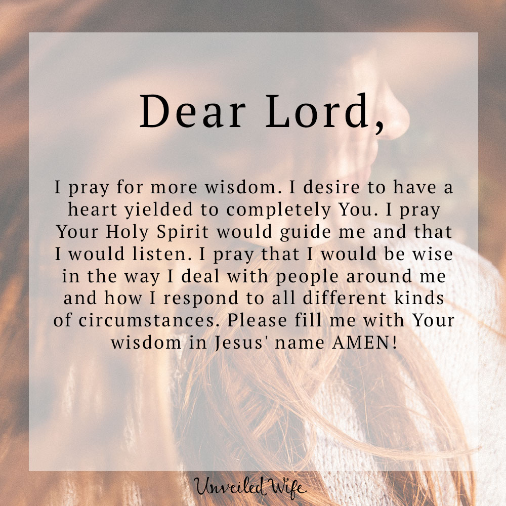 Prayer: More Wisdom