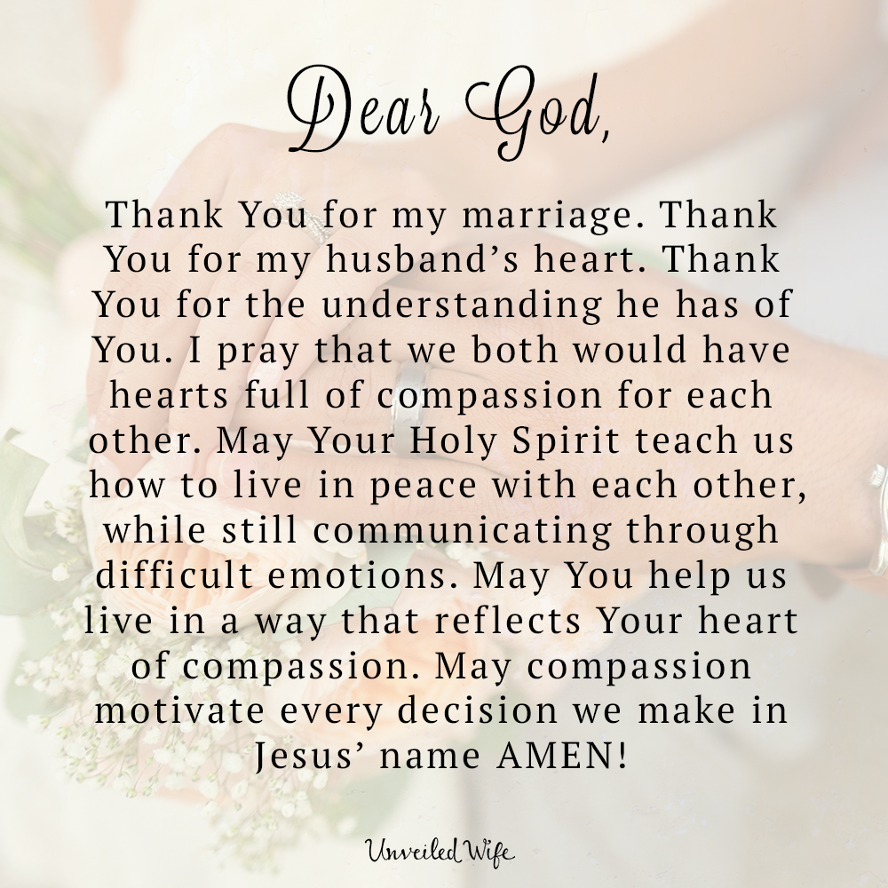 unveiled wife prayer for husband