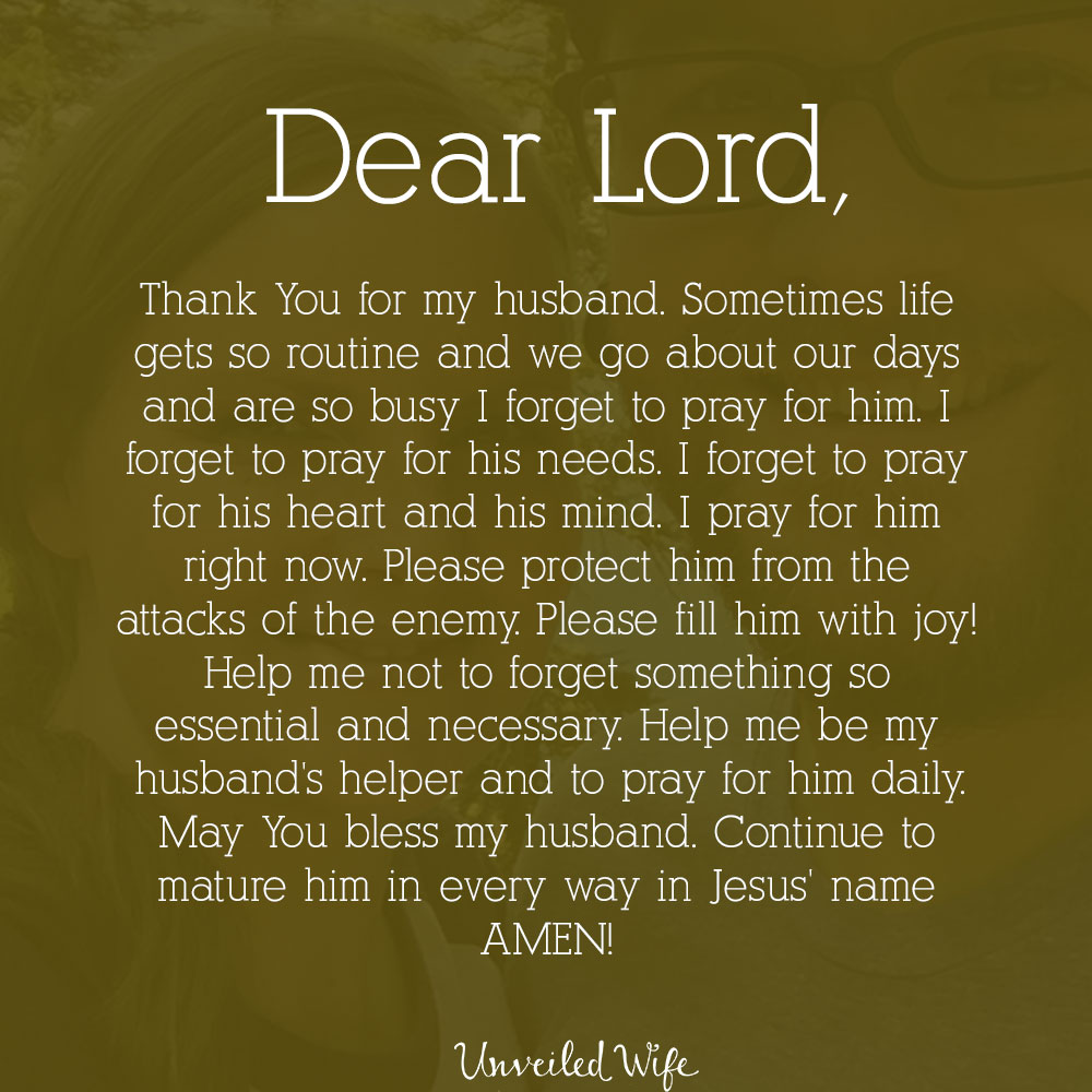 Prayer: Praying For My Husband