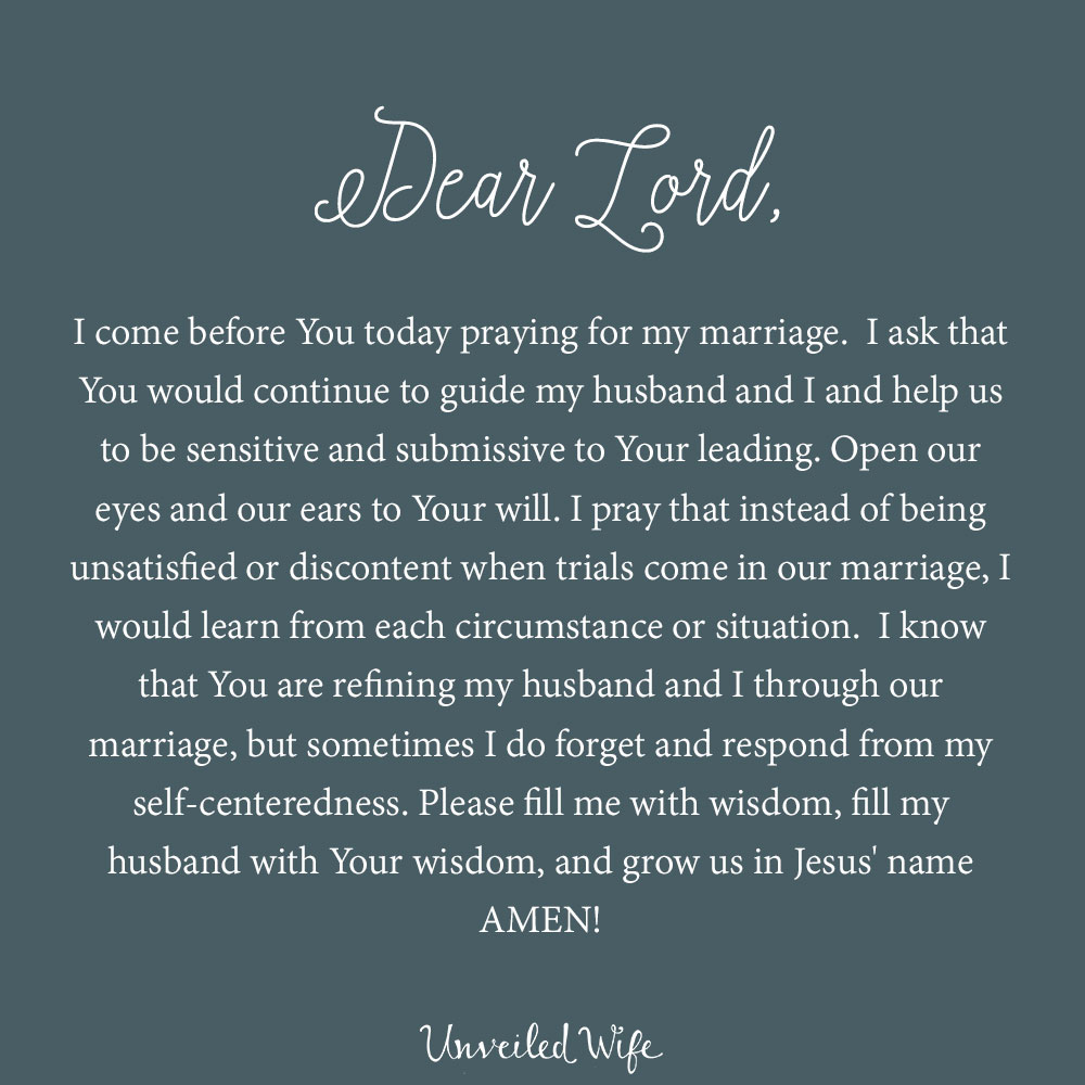 Prayer: Learning Through Marriage