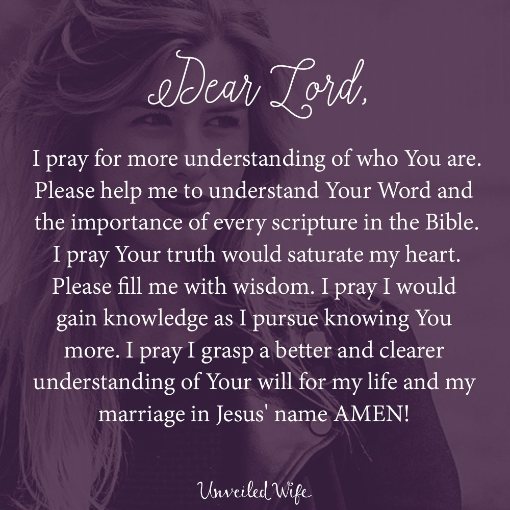 Prayer: Understanding God More