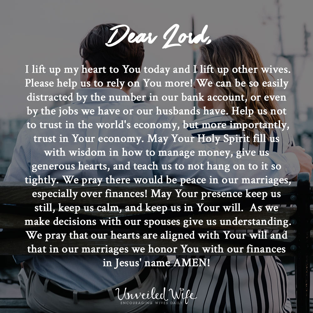 Prayer: Financial Peace In Marriage