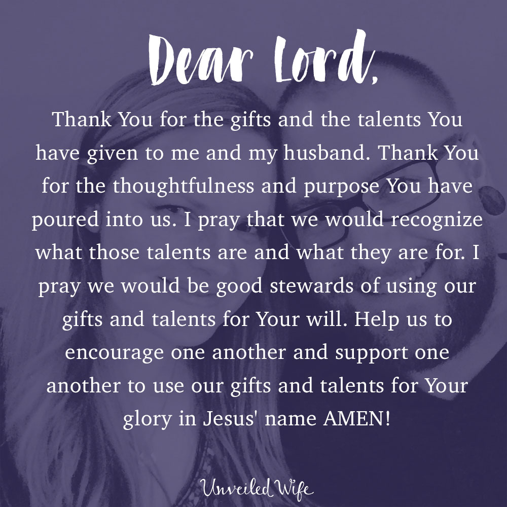 Prayer: Using Our Talents