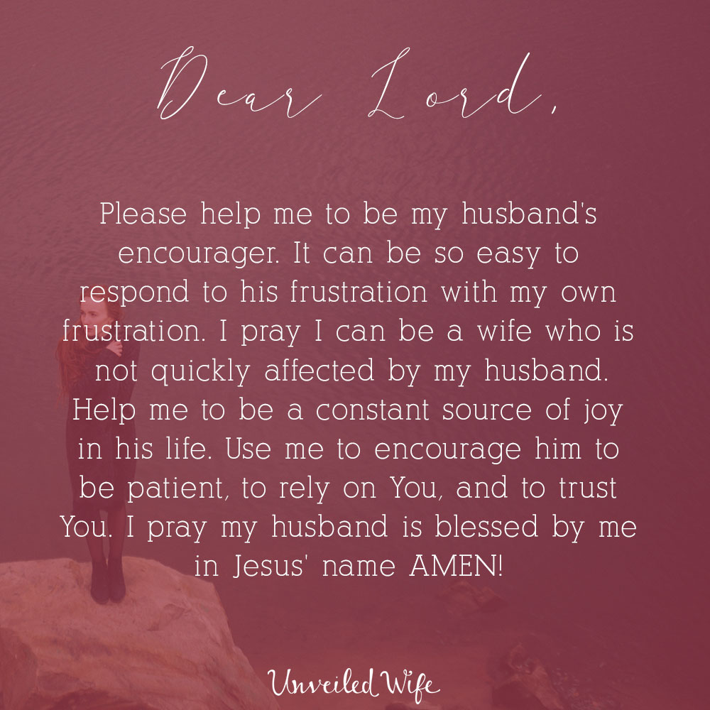 Prayer: Encouraging Him To Be Patient