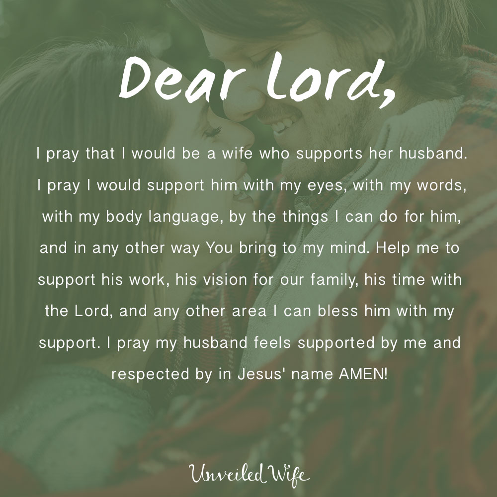 Prayer: Supporting My Husband