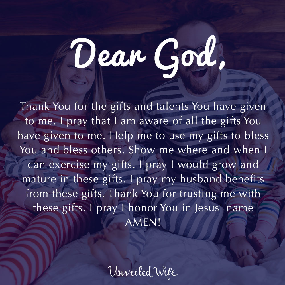 Prayer: Gifts & Talents