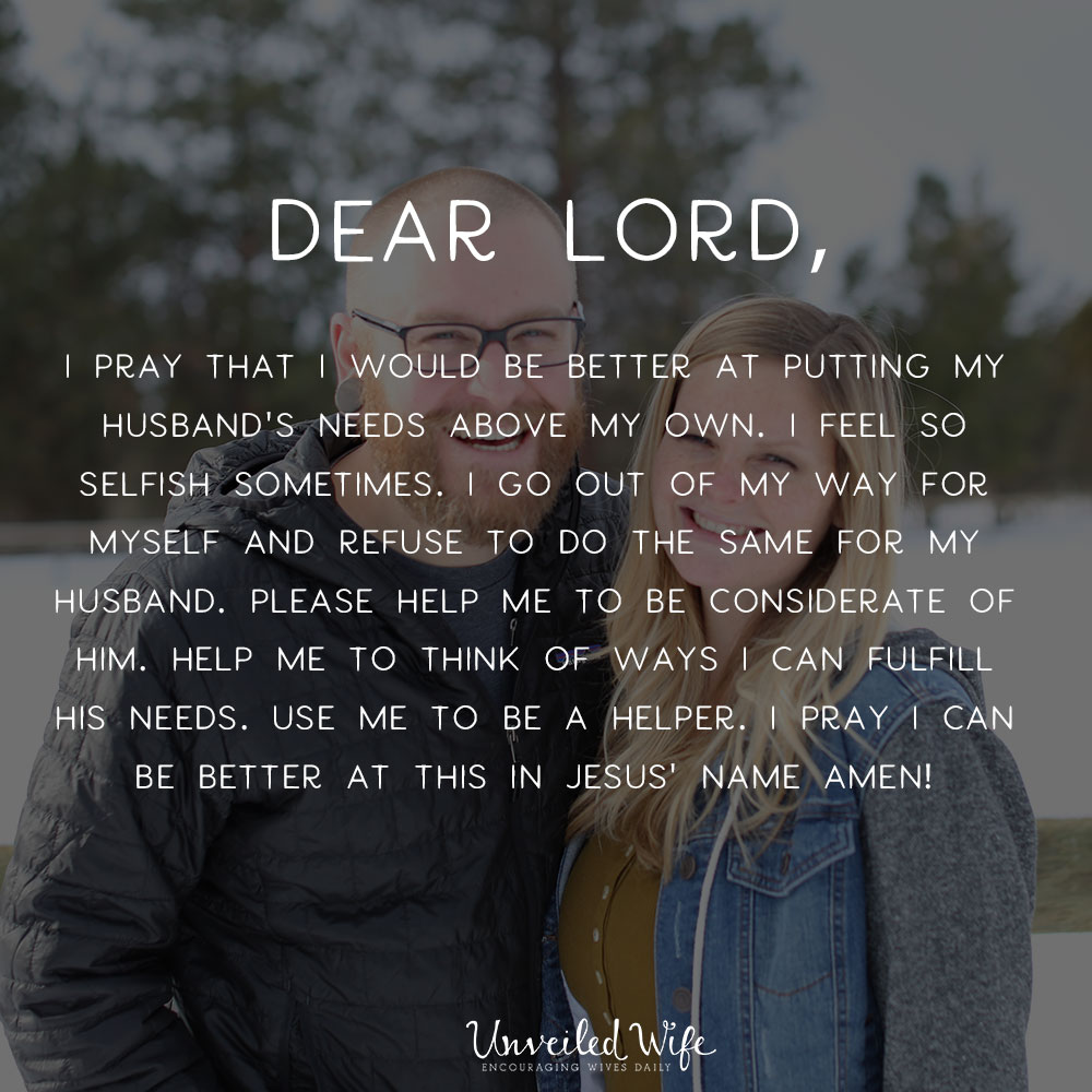 Prayer: Putting His Needs Above Mine