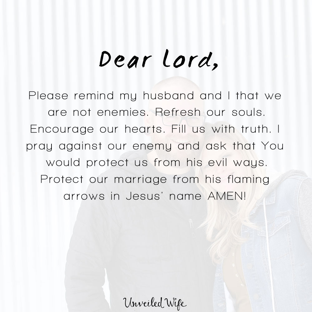 prayer against enemies covers