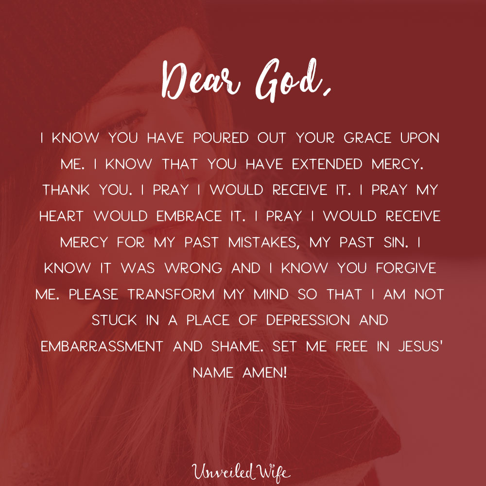 Prayer: Mercy For Past Mistakes