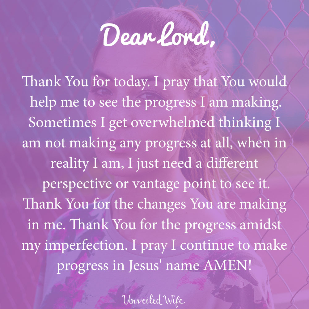 Prayer: Progress
