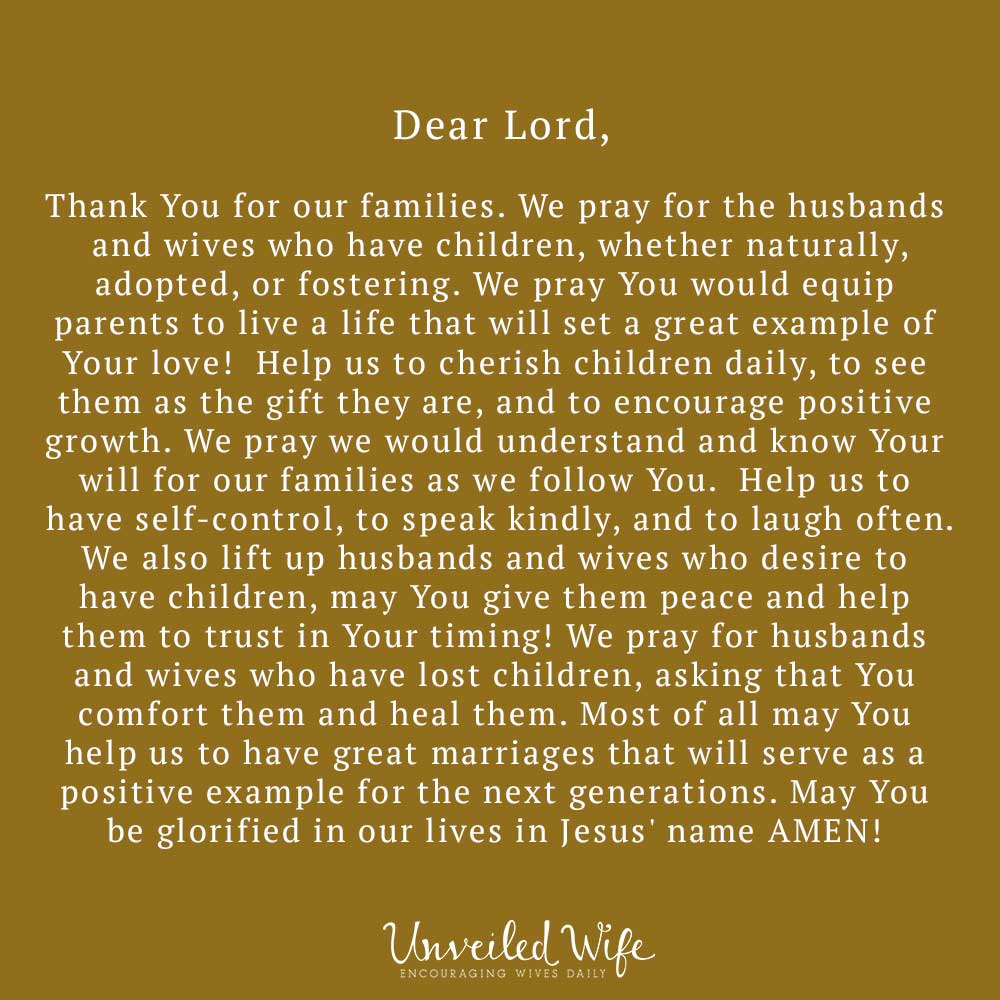 Prayer: Parenting & Marriage
