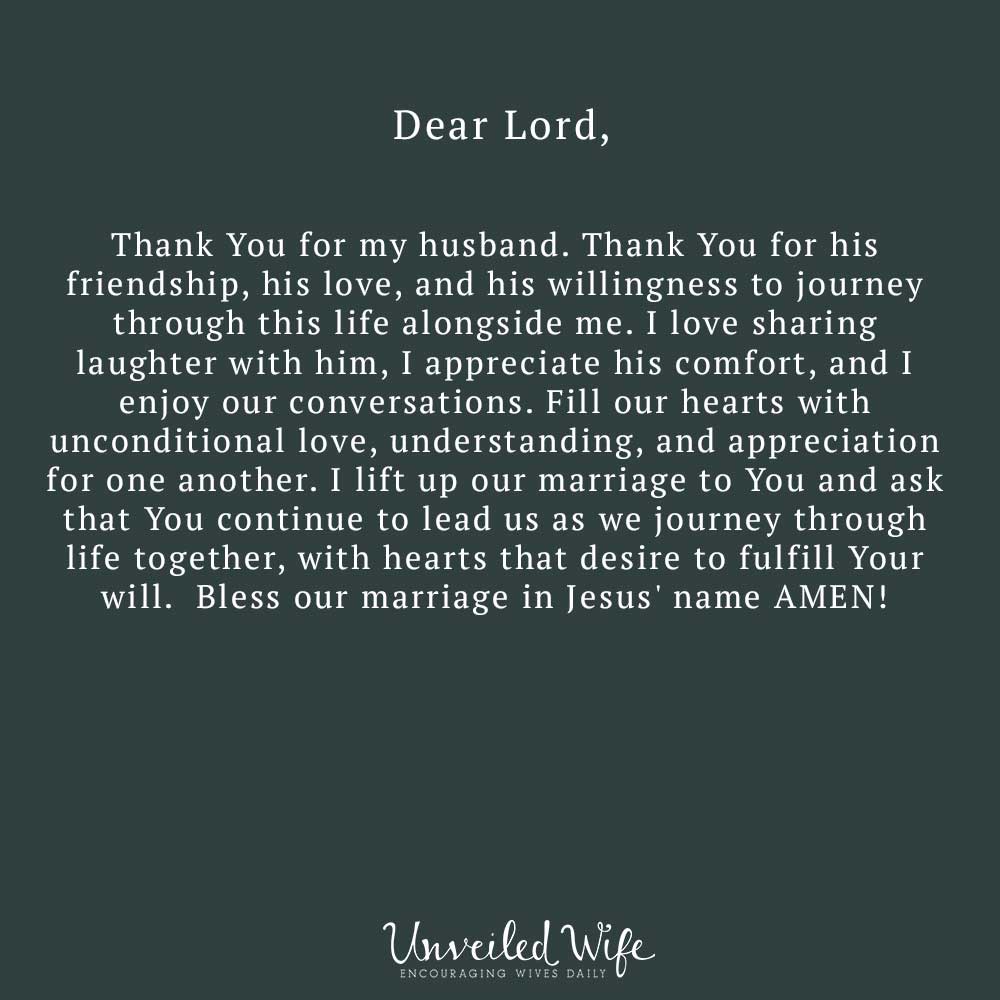 Prayer: Appreciating My Spouse