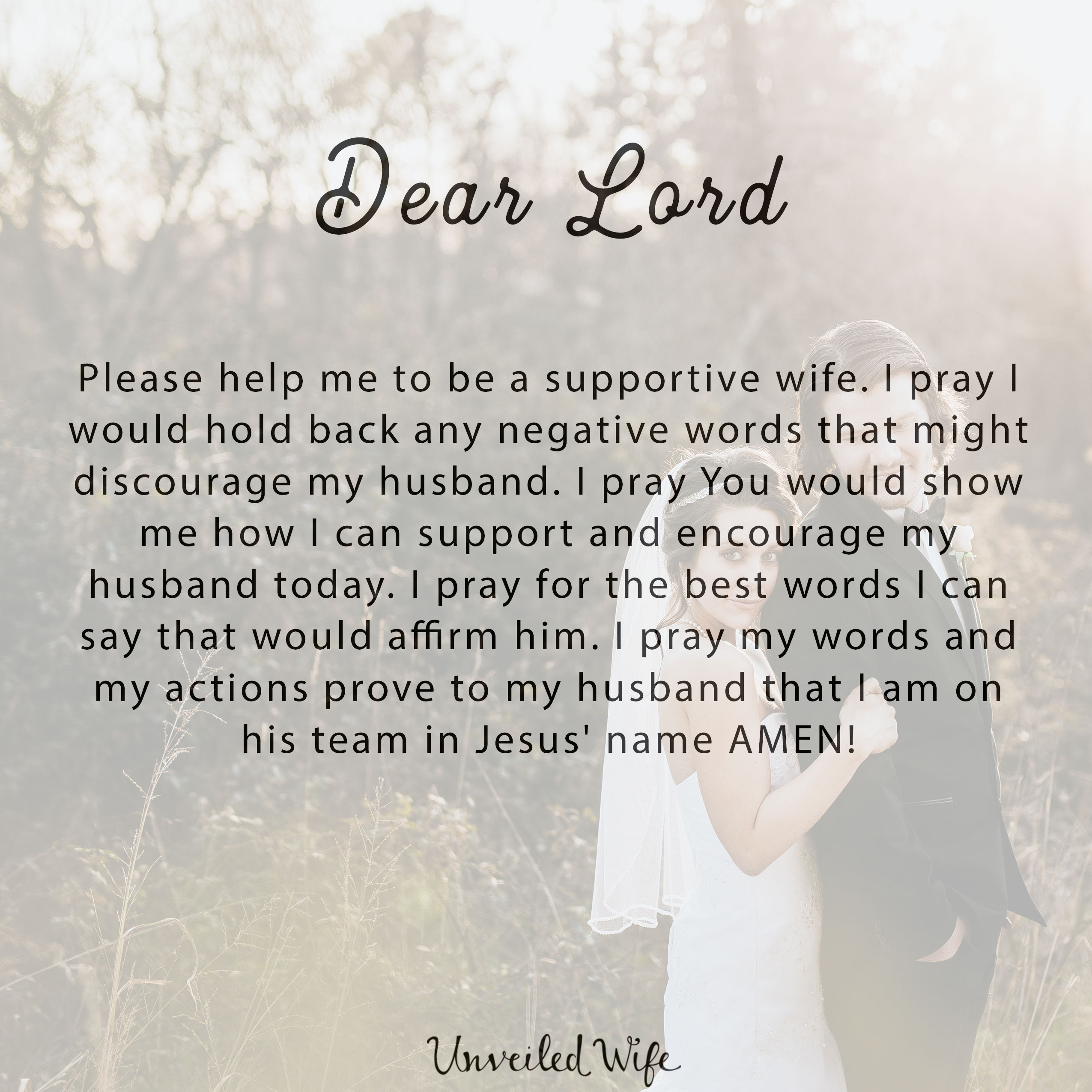 Prayer: Being Supportive
