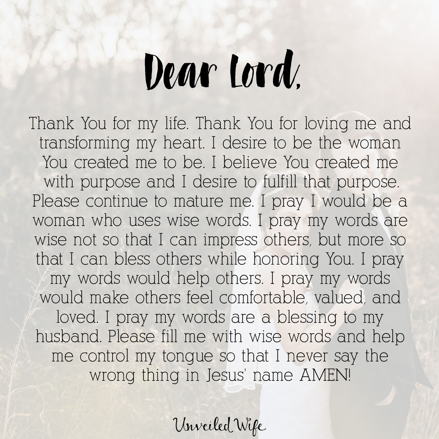 Prayer: Wise Words
