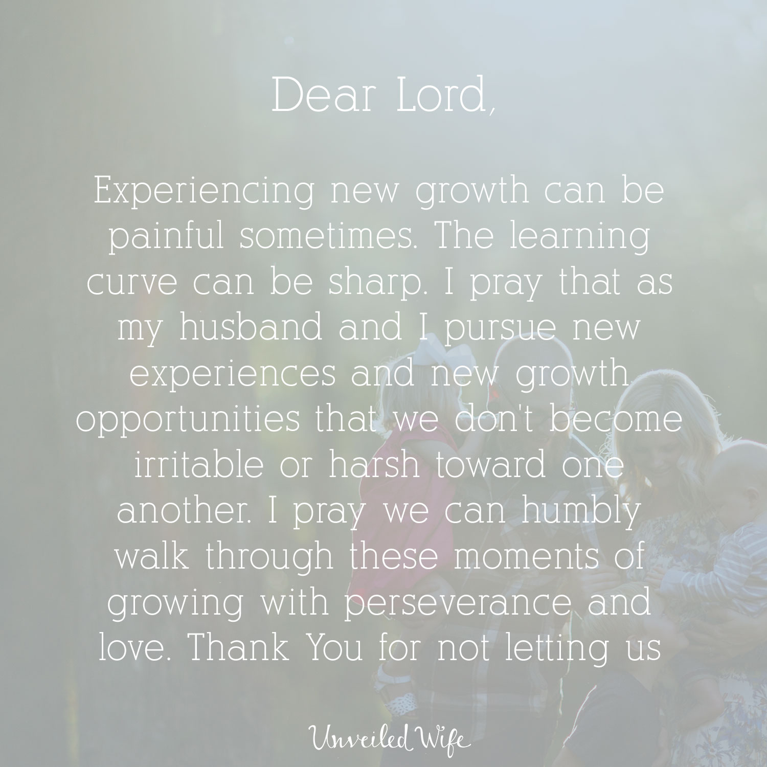 Prayer: New Growth