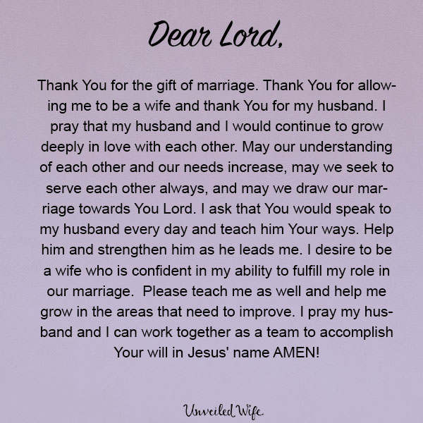 Prayer: A Prayer For Marriage