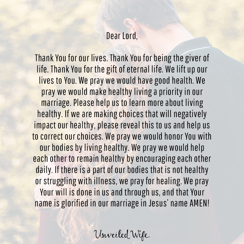 Prayer: Our Health