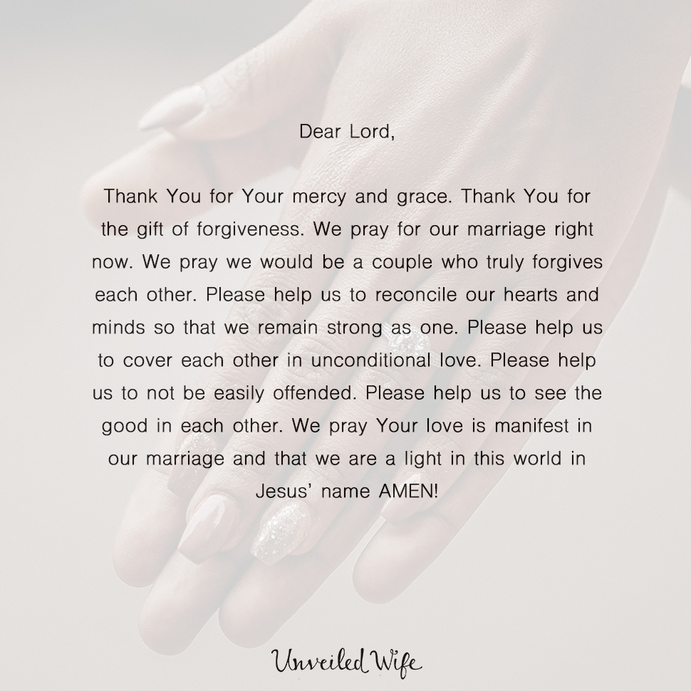 Prayer: Truly Forgiving Each Other