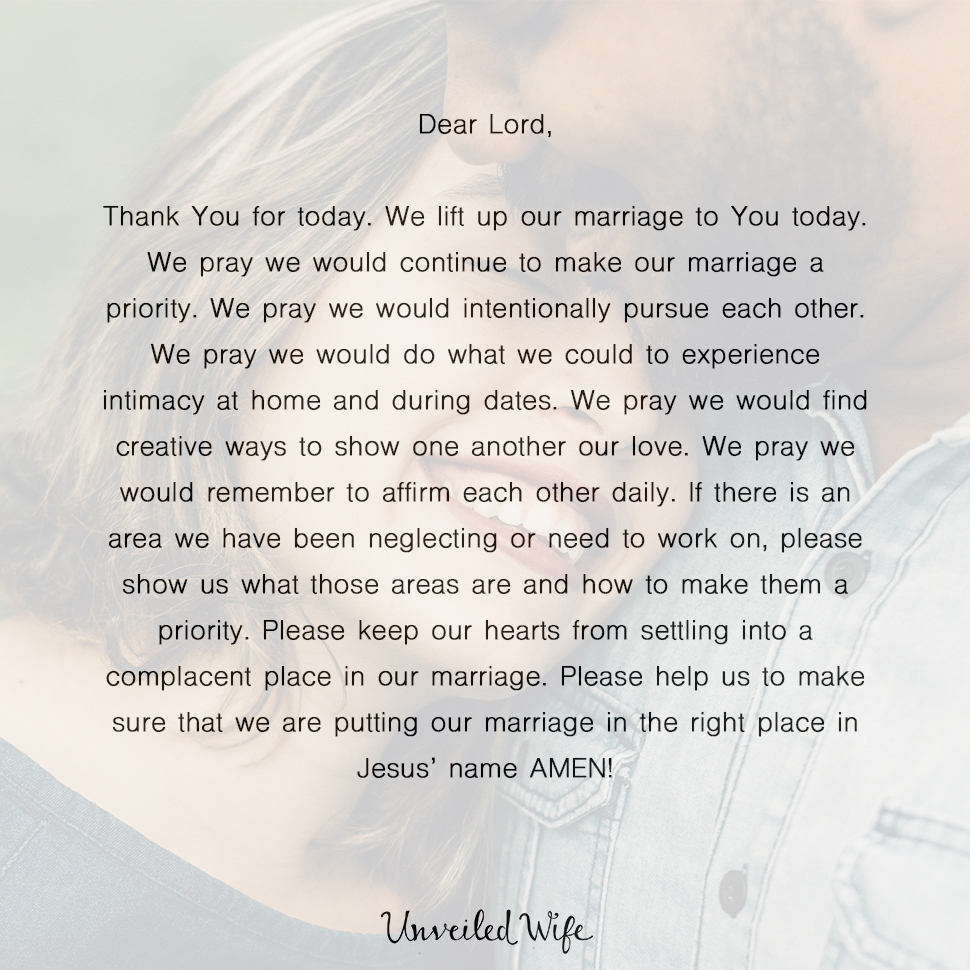 Prayer: Making Marriage A Priority